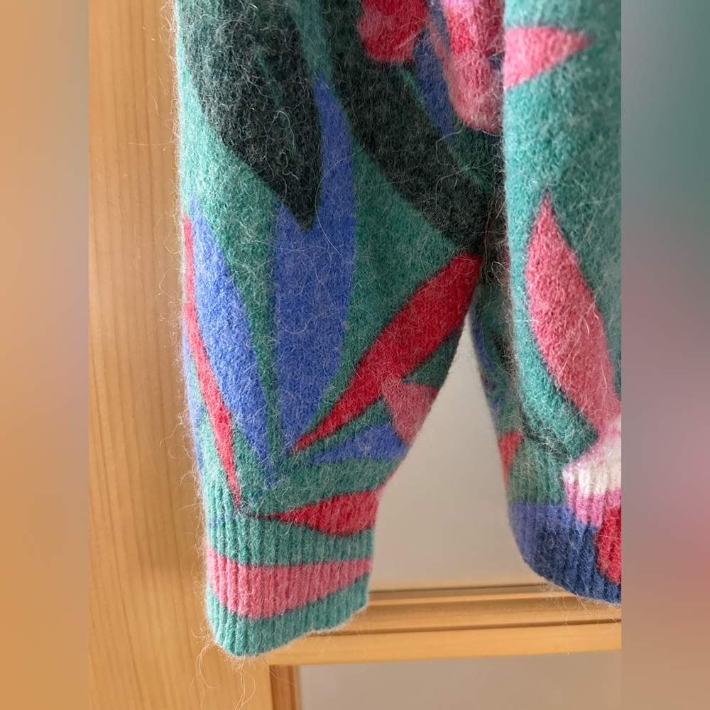 Grace and Mila Floral Alpaca Blend Sweater - Picture 5 of 12